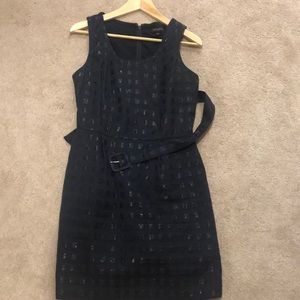 Belted blue banana republic dress. Size 8